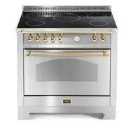 Lofra Dolce Vita Rsg96Mft/5I Cocina 90Cm Acero/Latón Horno Eléctrico 60060049