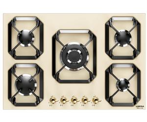 LOFRA DOLCEVITA HRBI7AO COCINA 70CM MARFIL TRIPLE CORONA 5 FUEGOS