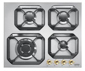 LOFRA DOLCEVITA HRS6G0 COCINA 60CM ACERO INOXIDABLE 4 FUEGOS TRIPLE CORONA