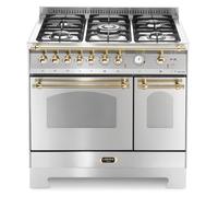 Lofra DolceVita Rsd96Mfte/Ci Cocina 90Cm Acero/Latón Doble Horno 60220021