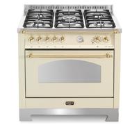 Lofra Dulce Vita Rbig96Mft/Ci Cocina 90Cm Marfil/Latón 5 Fuegos 60060038 Ce.A