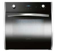 Lofra Flexo FFV66GE Horno Gas Aireado 60X60 Vidrio Negro 6PROGRAMMI Fácil Clean