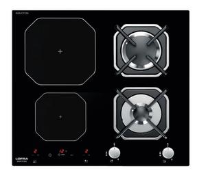 LOFRA HGN622I HORNILLA 90CM DIONE 2 QUEMADORES A GAS Y 2 DE INDUCCIÓN