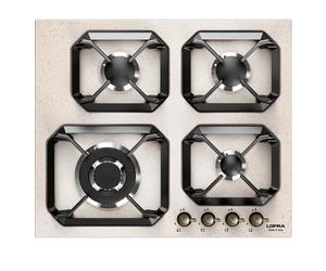 LOFRA HRA6GO/GA Cocina De 60Cm Avena 4 Quemadores 1 Triple Corona