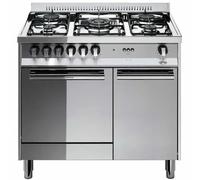 LOFRA M95GC COCINA 90CM HORNO A GAS 5 FUEGOS CON ARMARIO INOXIDABLE ESPEJADO