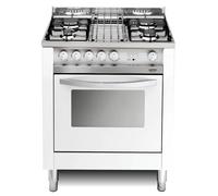 Lofra MB75GV Cocina 70Cm Blanca Horno Gas Ventilado 4 Fuegos Ce.A Gas Stop