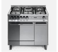 Lofra Cocina 90Cm Horno A Gas Ventilado 5 Fuegos Ce Inox Espejo Mt96Gvc