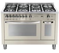 Lofra PBID126GV + Y / 2CI Cocina Marfil/Inox 120CM Ce.a 2 Hornos 7 Fuegos