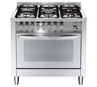 Lofra Pg96mft / Cisf Cocina Inox 90X60 Horno Eléctrico Multifunción 5 Quemadores