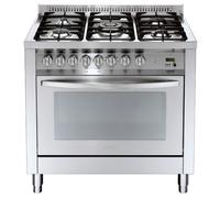 LOFRA PG96GV/CI Cocina Inox 90Cm Horno Gas Ventilado 4 Fuegos Triple Corona