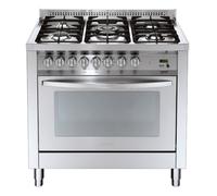 Lofra Pg96mft / Cisf Cocina Inox 90X60 Horno Eléctrico Multifunción 5 Quemadores