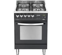 Lofra Pnm66Mft/C Cocina Rainbow 60Cm Negro Mate Horno Eléctrico Ce.A 4 Fuegos