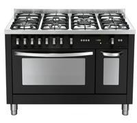 Lofra Pnmd126gv+E/2ci Cocina 120Cm Doble Horno 5 Fuegos Negro Mate Easy Clean