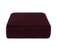 Loft 25 Cojín de Suelo Acolchado, Medida 60 x 60 x 20 cm, Cojín Suelo Cuadrado, Cojines para Palets, Banco, Silla y Suelo, Asiento Cómodo Decorativo para Interior (Berenjena)