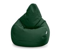 Loft 25 Silla Bean Bag Gamer | Asiento de la Bolsa de Frijoles para la Sala de Estar al Aire Libre | Resistente al Agua | Diseño ergonómico para la sujeción del Cuerpo (Bolsa de Frijoles, Verde)