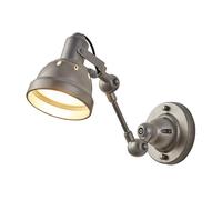 Loft Art Wall Sconce Lighting Vintage Silver Swing Arm Wall Lamp Aluminum Foldable Adjustable Bedside Reading Light, Classic Barn Sconces For Bedroom Cafe Living Room,