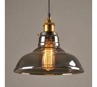 - Loft Chandelier with Clear Gray Amber Glass Pendant Light V-intage Ceiling Lighting Dining Glass Hanging Light Fixtures,Pendant Ceiling Light