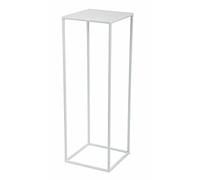 Loft Modern - Soporte para plantas (metal, 70 cm), color blanco