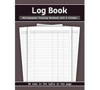 Log Book - 5 Columns Multipurpose Tracking Notebook: Essential Organizer, Journal & Ledger for Small Business, Personal Finance, Financial Management, ... Record Keeping | Large 8.5x11", 120 Pages