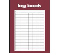 Log Book - 7 Column Tracker: Large 8.5 x 11 inch | 100 Pages | Track Activity, Time, Inventory, Expenses, Mileage, Orders, Visitors & More (Red Cover)