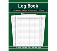 Log Book - 7 Columns Multipurpose Tracking Notebook: Essential Daily Planner & Accounting Journal for Personal & Business Use | Track Sales, Services, ... & Service Data | Notes | 8.5x11"-120 Pages