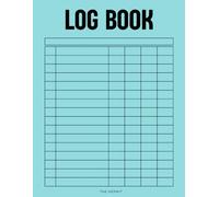 Log Book: All-in-One Tracker for Daily Activity, Inventory, Supplies, Expenses, Equipment, Orders & More | 8.5” x 11” | 111 Pages (pastel cyan)