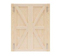 Log Color - Puertas de separación de madera de doble puerta para mampara de entrada, para cafés, centros comerciales, bares, salas de recepción, 90 x 70 x 3,5 cm
