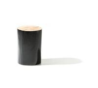 Log S Mesa Auxiliar Lacada en Negro