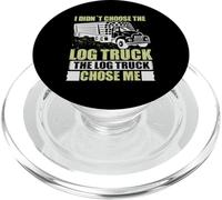 Log Truck Chose Me Log Truck Driver Accessories Driving PopSockets PopGrip para MagSafe