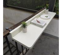 LOGAUT Mesa Balcon Plegable Colgante, Mesa Colgante para Balcón, Escritorio con Barandilla para Balcón, Mesa Colgante con Barandilla para Balcón, para Patios de Jardín