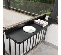 LOGAUT Mesa Balcon Plegable Colgante, Mesa Colgante para Balcón, Escritorio con Barandilla para Balcón, Mesa Colgante con Barandilla para Balcón, para Patios de Jardín