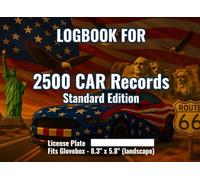 Logbook for Car - 2500 Records Standard Edition: Log Book Mileage and Vehicle Records: This mileage logbook is ideal for households and busy drivers ... trip - 8.25″ × 6″ glovebox-friendly format