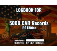 Logbook for Car - 5000 Records IRS Edition: Business Mileage Tracker and IRS Mileage Record Book: This business mileage log book is best for fleets, ... - 8.25″ × 6″ glovebox-friendly design