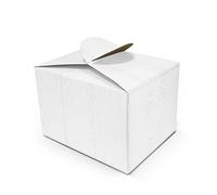 Logbuch-Verlag 10 minicajas de regalo blancas para rellenar, pequeños regalos de boda, 8 x 6,5 x 5,5 cm