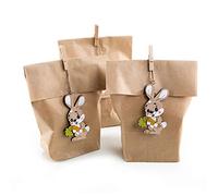 Logbuch-Verlag 3 bolsas de regalo de Pascua, con colgante de Pascua, para rellenar con colegas de Pascua