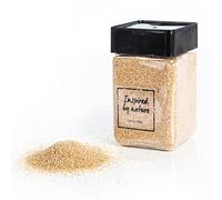 Logbuch-Verlag 600g de arena decorativa color beige, crema - arena de playa fina decorativa - arena para manualidades