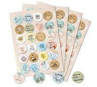 Logbuch-Verlag 96 pegatinas con texto en alemán, 4 cm, redondas, pegatinas motivadoras con frases motivadoras