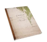 Logbuch-Verlag Libro de de registro de huéspedes DIN A4 de tapa dura y hojas blancas con esquinas metálicas para apartamentos, casa de vacaciones u hoteles - libro internacional de huéspedes