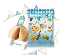 Logbuch-Verlag Oktoberfest - Galletas de la suerte con frases bávaras, juego de 10 unidades, decoración de Baviera, regalo de boda, regalo de boda, 7 x 10 cm