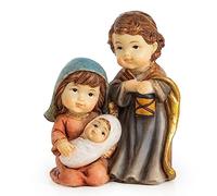 Logbuch-Verlag Pequeño Nacimiento en Miniatura con Las Figuras de josé, maría y el niño jesús 7 cm - belén Pesebre decoración Navidad