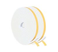 Logei Cinta de sellado autoadhesiva, junta de goma para puerta, cinta de sellado para puertas, ventanas, goma, espuma, sello de aislamiento acústico, colisión (12 mm (ancho) x 6 mm (D) / 8 m