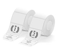 Logei Etiquetas, 2 rollos de 50 x 70 mm para impresora de etiquetas autoadhesivas, etiquetas térmicas, etiquetas para direcciones, resistente al agua, cinta de etiquetas de papel para etiquetadora de