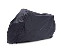 logei®Funda para Moto Impermeable Cubierta para Motocicleta contra Suciedad Lluvia Viento Frío,Negro (XXL：245 x 105 x 125cm)