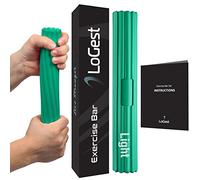 Logest Barras ejercitadoras de mano ligeras - codo de tenista, codo de golfista, tendinitis, muñeca, antebrazos, barra de terapia para aliviar el dolor - Barra giratoria fortalecedora de muñeca y