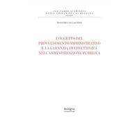 L'oggetto del provvedimento amministrativo e la garanzia di effettività nell'amministrazione pubblica