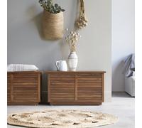Loggia - Baúl de acacia maciza H 45 x B 80 x T 40 cm