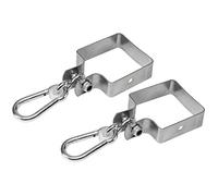 Loggyland 2er-Set Gancho Balancearse Swing Pinza Vierkant 12x12cm