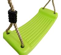 Loggyland Asiento Columpio de Plástico, Kinder-Brettschaukel - Verde Manzana