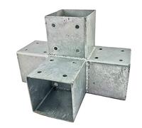 Loggyland Conectores Madera,Conector Esquina,Conectores de Postes para 4X Kantholzbalken 70 X 70MM