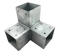 Loggyland Madera Conector, Esquinas, Postes Conector para 3 x Vigas Hexagonal Mader